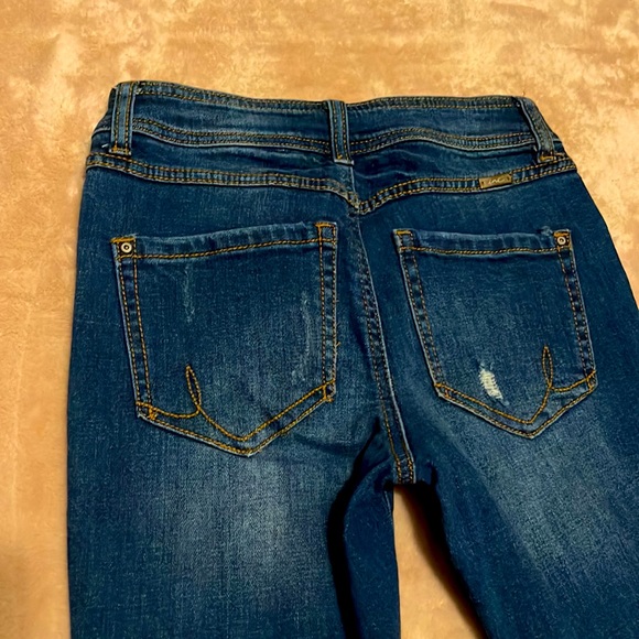 Inc Destroyed Beaded Ankle Jeans Size 0 - Picture 7 of 10